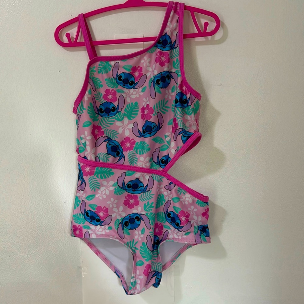 Disney | Girls Stitch One-Piece Bathing Suit